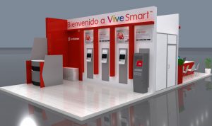 Punto de venta y atención 6x4 mts Canales Scotiabank